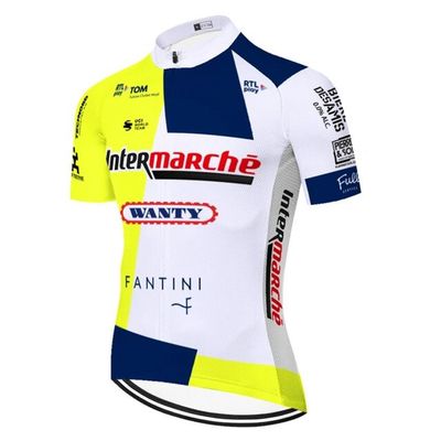 2024 Pro Team Wanty Cycling Jersey for Men,Short Sleeve Quick Dry Bike Shirt (3XL)