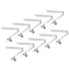 PATIKIL 8x5mm Kayak Paddle Snaps, 10 Pack Tent Pole Clips Steel V Shaped Single Pin Push Button Spring Clips Lock Tube Pole Clips for Camping Awning view 1