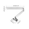 PATIKIL 8x5mm Kayak Paddle Snaps, 10 Pack Tent Pole Clips Steel V Shaped Single Pin Push Button Spring Clips Lock Tube Pole Clips for Camping Awning view 2