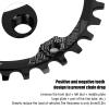 Tissting Bike Chainring, 104BCD Single Speed Chainring Aluminum Alloy Round 30T Narrow Wide Tooth Chainring Crank Accessories for Mountain Bike(Black) view 3