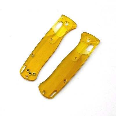 UPFIST 1 Pair Custom Utem Scales Fits for Benchmade Bugout 535, Clear PEI Handle Patch