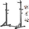 Squat Barbell Free Bench Press Stands Home Gym Squat Rack Height and Width Adjustable Multi-Function Bodybuilding Bench Press Rack Barbell Stand Weight Lifting Rack, for Indoor Home Gym view 1