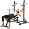 Squat Barbell Free Bench Press Stands Home Gym Squat Rack Height and Width Adjustable Multi-Function Bodybuilding Bench Press Rack Barbell Stand Weight Lifting Rack, for Indoor Home Gym view 2
