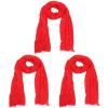 CALLARON 3Pcs Long Scarf for Women Shiny Pearls Shawl Scarf Flax Cotton Long Scarves Fashion Travel Wrap Scarf Comfortable Outdoor Decorative Head Scarf Shawl Red 74.6x39.3inch view 1