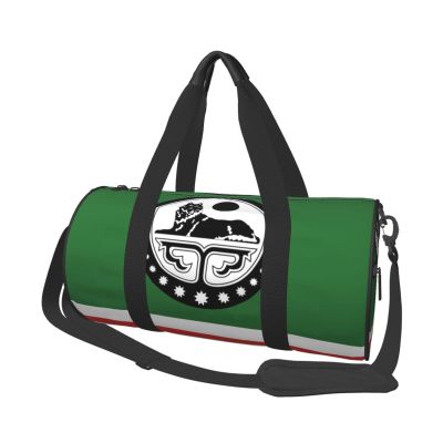 Flag Of Chechen Republic Gym Duffel Bag Adult Workout Bag Lightweight Carryon Gymbag Sport Duffel Bag For Man Women