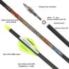 SHARROW 31" Carbon Arrows Hunting Arrows Spine 250 300 350 400 500 600 with Replaceable Tips Targeting Practice Arrows for Compound/Recurve/Long Bow 6/12pcs (12, Yellow & White, Spine 600) view 2