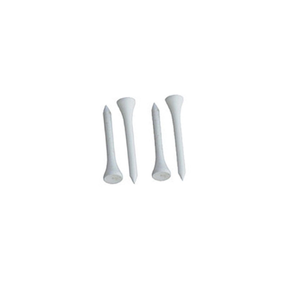 SUPVOX 100pcs White Wooden Golf Tees Easy to Spot Essential Accessory for Driving Range and Practice Sessions