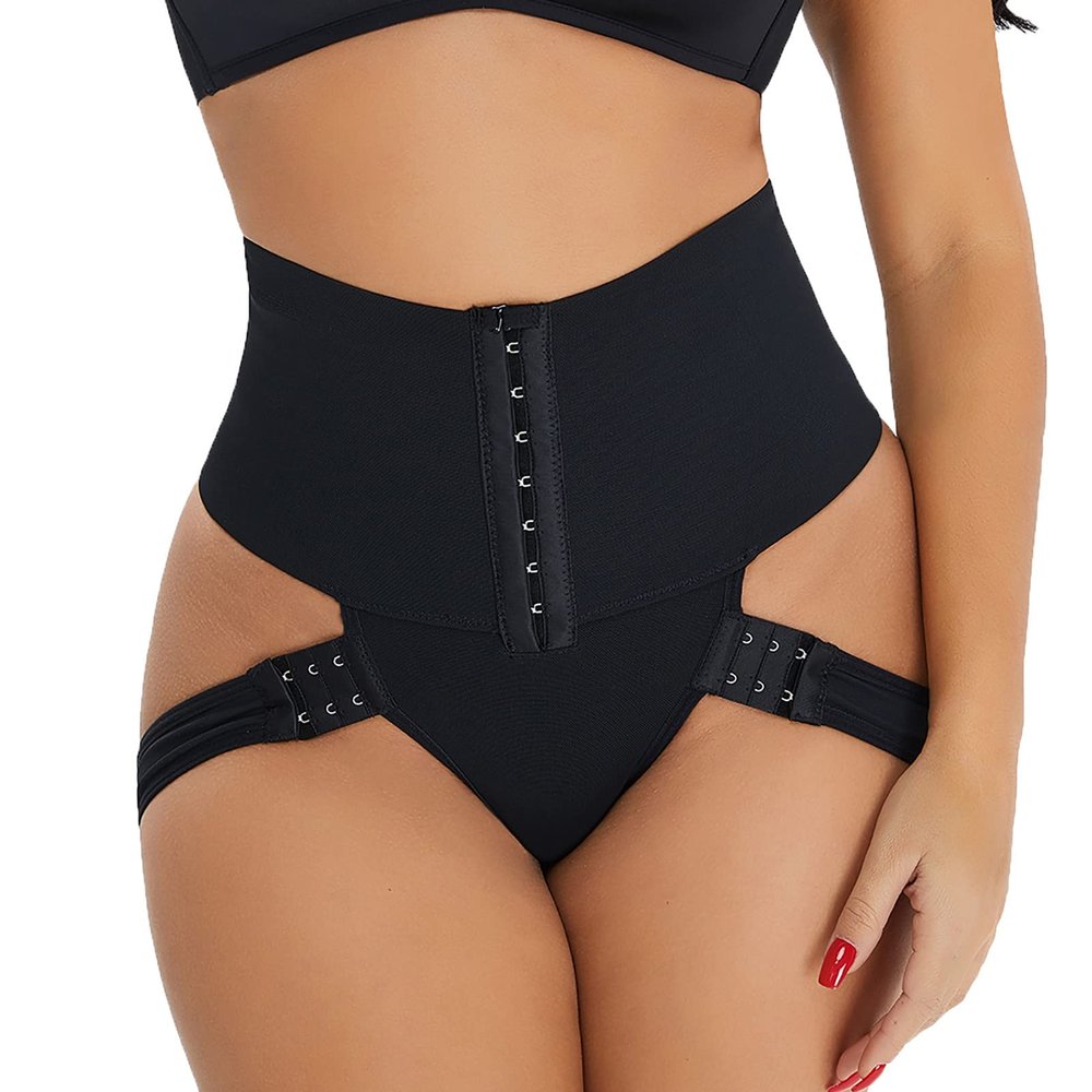 Zzalalana Shapewear Underwear for Women Tummy Control Everyday Firm Shapewear Underwear for Under Dress for Bride for Butt for Pregnancy Belly Fat Waist Trainer Fa-ja Body Shaper A329 Black