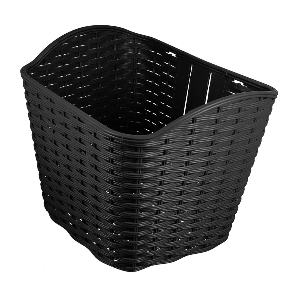 SUPVOX 1pc Retro Basket Front Handlebar Storage for Cycling Easy to Install Stylish Woven Design for Boys and Girls for Outdoor Use