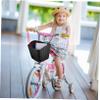 SUPVOX 1pc Retro Basket Front Handlebar Storage for Cycling Easy to Install Stylish Woven Design for Boys and Girls for Outdoor Use view 4