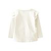 Baby Girls Casual Tops Ruffles Long Sleeve Floral Soft Pullover Sweatshirt Kids Tops T Shirt Spring (White, 3-4 Years) view 2
