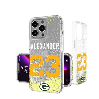 Keyscaper Jaire Alexander Green Bay Packers iPhone Glitter Phone Case