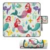 AQUNNEW Luxury Outdoor Picnic Blanket Extra-Large Waterproof Foldable Beach Mat Ideal for Picnics, Beaches and Outdoor Adventures Durable Picnic Mat Mermaid view 1