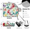AQUNNEW Luxury Outdoor Picnic Blanket Extra-Large Waterproof Foldable Beach Mat Ideal for Picnics, Beaches and Outdoor Adventures Durable Picnic Mat Mermaid view 3