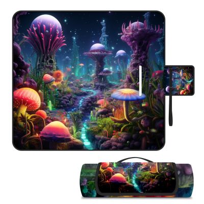 AQUNNEW Luxury Outdoor Picnic Blanket Extra-Large Waterproof Foldable Beach Mat Ideal for Picnics, Beaches and Outdoor Adventures Durable Picnic Mat Wonderland