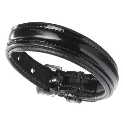 Dover Saddlery Riding Sport Patent Leather Browband Bracelet, Color: Black Patent/Black, Size: One Size