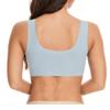 Animastyle 3 Pack Full Coverage Smooth Bra for Women Wirefree with Molded Cup Bra Beige+Blue+Pink 6XL view 2