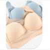 Animastyle 3 Pack Full Coverage Smooth Bra for Women Wirefree with Molded Cup Bra Beige+Blue+Pink 6XL view 4