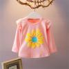 Baby Girls Casual Tops Ruffles Long Sleeve Floral Soft Pullover Sweatshirt Kids Tops T Shirt Spring (Pink, 18-24 Months) view 3