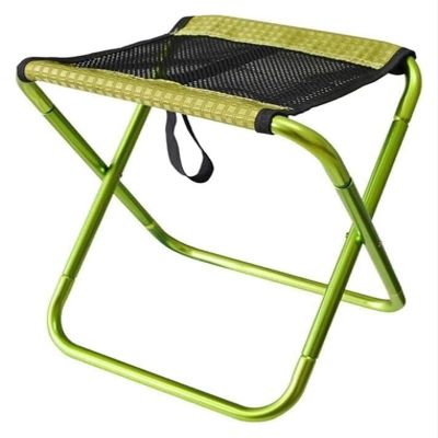 EFARMA  Lightweight Folding Stool, Portable Camping Stool for Outdoor Fishing Hiking Beach with Aluminum Alloy Frame, Breathable Fabric (Color : Red)(Color : Rood) (Color : Rood) (Color : Groen)