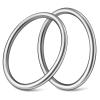 2 Pcs Metal O Ring Seamless Welded O-Ring Multi-Purpose 304 Stainless Steel Rings Smooth Round Ring for Hanging Flower Basket Crafts 8 x 100 mm