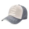 ADTEMP Hey There Train Wreck, This Isn't Your Station Outdoor Adult Washed Baseball Cap, Cowboy Hat, Travel Hat Gray view 1