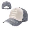 ADTEMP Hey There Train Wreck, This Isn't Your Station Outdoor Adult Washed Baseball Cap, Cowboy Hat, Travel Hat Gray view 2