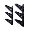 KARFRI Skateboard Wall Rack Skateboard Wall Hanger Wall-Mounted Longboard Storage Longboard Wall Mount Skateboard Wall Hanger Rack (Color : Three Pairs) view 2