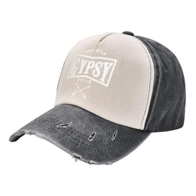 ADTEMP Bohemian Boho Chic Stay Wild Gypsy Child Hippie Outdoor Adult Washed Baseball Cap, Cowboy Hat, Travel Hat Black and White