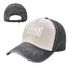 ADTEMP Bohemian Boho Chic Stay Wild Gypsy Child Hippie Outdoor Adult Washed Baseball Cap, Cowboy Hat, Travel Hat Black and White view 2