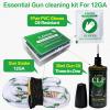 ILANSIN 12 Gauge Bore Cleaner,Needle CLP Oil,Oil Resistant Gloves,Universal Field&Range Gun Snake Kit for Gun Cleaning,Brass Brush Embedded in Cotton Bore Rope-Gun Cleaning Supplie view 2