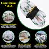 ILANSIN 12 Gauge Bore Cleaner,Needle CLP Oil,Oil Resistant Gloves,Universal Field&Range Gun Snake Kit for Gun Cleaning,Brass Brush Embedded in Cotton Bore Rope-Gun Cleaning Supplie view 3