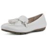 CLIFFS BY WHITE MOUNTAIN Women's Gush Driving Moccasin Loafer Flat, White/Smooth, 9 M view 1