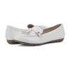 CLIFFS BY WHITE MOUNTAIN Women's Gush Driving Moccasin Loafer Flat, White/Smooth, 9 M view 2