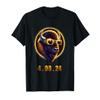American Bison Buffalo Wearing Glasses Solar 2024 Eclipse T-Shirt