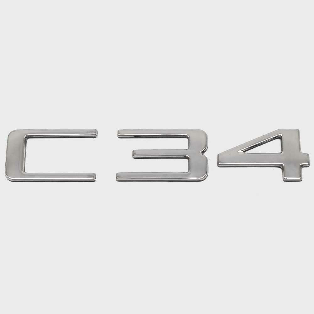 Carver Boat Raised Emblem Decal 8150649 | C34 Silver Sticker