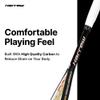 Harrow Sports Storm 145 Squash Racquet for Beginners | Enhanced Power & Precision | Carbon-Graphite Composition | Lightweight at 145 g | Squash Racquet in Black and Maroon view 4