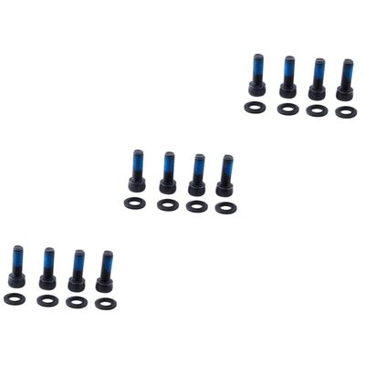 BESPORTBLE 12pcs Mountain Bike Brake Mount Adapter Screws Steel Brake Fixing Screws Washers