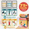75 Desk Workout Cards  Move More at Work with 50 Easy Bodyweight Exercises & 25 Stretches  Compact 3.5" x 2.5 Chair Exercise Cards for Home or Office - No Equipment Needed and Beginner Friendly view 2