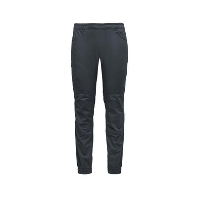 BLACK DIAMOND Mens Notion Pants | Stretch Organic Cotton | Reinforced Knees | Comfortable Rock Climbing & Everyday Performance Pants | Charcoal | Medium
