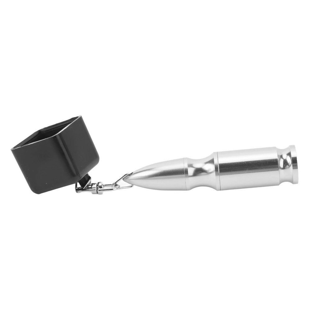BusoTh Billiards Chalk Holder, Pool Chalk Holder Impact Resistant Meticulously Crafted for Indoor Use (Silver/Black)