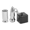BusoTh Billiards Chalk Holder, Pool Chalk Holder Impact Resistant Meticulously Crafted for Indoor Use (Silver/Black) view 2
