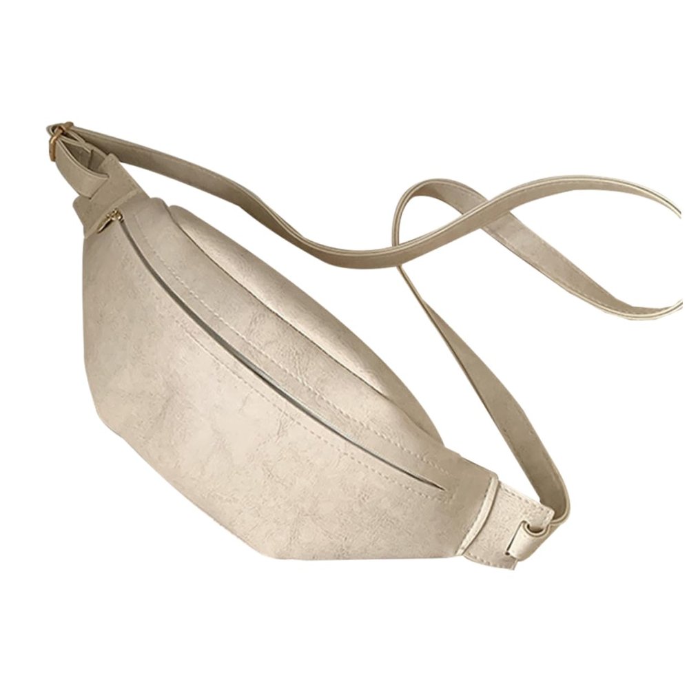 BESPORTBLE Fashionable Women Chest Pack Vintage Style Waist Bag Coin Pouch Made of Pu Leather