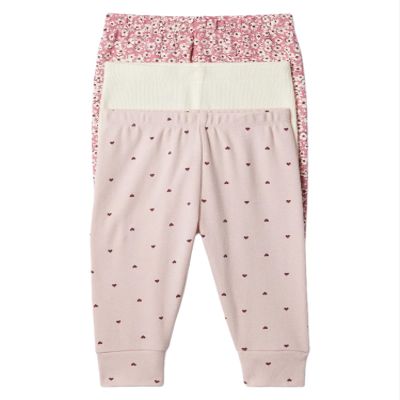 GAP Baby Girls 3-Pack Pull-On Pants Primitive 3-6M