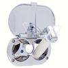 Ambassador Marine Trinidad- Transom Shower (Cold Only), Chrome Cup & Lid, Hammer-Head Warm White Sprayer, 10' White Rubber Hose, Chrome Trinidad Handle - 136-0214-CW-W view 2