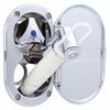 Ambassador Marine Trinidad- Transom Shower (Cold Only), Chrome Cup & Lid, Hammer-Head Warm White Sprayer, 10' White Rubber Hose, Chrome Trinidad Handle - 136-0214-CW-W view 3