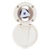 Ambassador Marine Trinidad- Recessed Control Valve (Cold Only), Warm White Cup & Lid, Chrome Trinidad Handle - 136-0209-CW-W view 1
