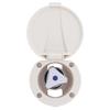 Ambassador Marine Trinidad- Recessed Control Valve (Cold Only), Warm White Cup & Lid, Chrome Trinidad Handle - 136-0209-CW-W view 2