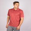 Clique Charge Active Mens Short Sleeve Polo, Bottle Green Heather, L view 4