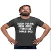 5X-Large Heather Black Mens Sorry for The Mean Awful Accurate Things I Said Funny T-Shirt view 1